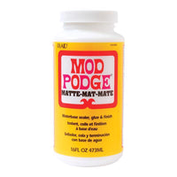 Plaid Mod Podge Matte High Strength Glue Adhesive Kit 16 oz. (Pack of 12)