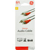 GE 6 ft. L Stereo Audio Cable RCA