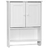 Zenna Home Cottage Collection 25.63 in. H X 19.4 in. W X 5.75 in. D White Wood Wall Cabinet