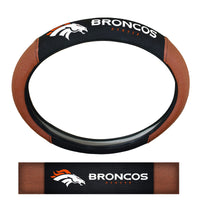 NFL - Denver Broncos Football Grip Steering Wheel Cover 15" Diameter