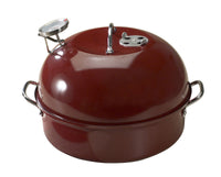 Nordic Ware Aluminized Steel Kettle Smoker 12.38 in. Red