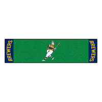 MLB - Milwaukee Brewers Barrell Man Putting Green Mat - 1.5ft. x 6ft.