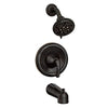 Tiffin Tub & Shower Faucet, Single Handle, Mediterranean Bronze