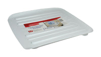 Rubbermaid 1.3 in. H x 15.3 in. W x 14.3 in. L Plastic Dish Drainer White (Pack of 6)