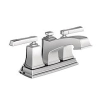 Chrome two-handle bathroom faucet