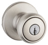 Kwikset  Tylo  Satin Nickel  Entry Knobs  ANSI/BHMA Grade 3  1-3/4 in.