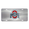 Ohio State University 3D Stainless Steel License Plate