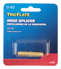 Tru-Flate Brass Hose Splicer 1/4 in. 1 pc