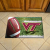 Virginia Tech Rubber Scraper Door Mat