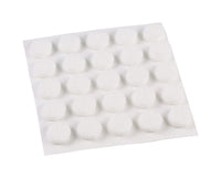 Shepherd Hardware Felt Self Adhesive Pad White Round 75 pk