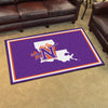 Northwestern State University 4ft. x 6ft. Plush Area Rug