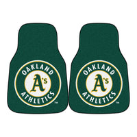 MLB - Oakland Athletics Carpet Car Mat Set - 2 Pieces