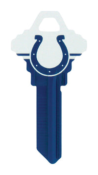 Hillman Indianapolis Colts Painted Key House/Office Universal Key Blank Single (Pack of 6).