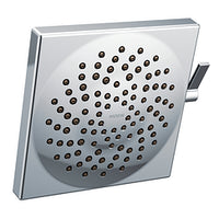 Chrome two-function 8-1/2" diameter spray head rainshower