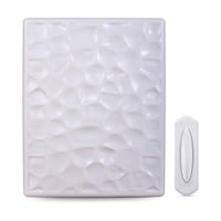 Heath Zenith Hammered White Plastic Wireless Door Chime Kit