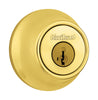 Kwikset SmartKey Polished Brass Metal Deadbolt