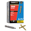 Hillman Power Pro No. 8 X 1-5/8 in. L Star Bronze Ceramic Trim Screws 1 lb 195 pk