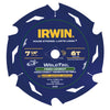 Irwin WeldTec 7-1/4 in. D X 5/8 in. Tungsten Carbide Tipped Fiber Cement Blade 6 teeth 1 pc