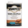 Watco Wipe On Poly Transparent Satin Clear Water-Based Urethane Modified Alkyd Polyurethane 1 qt (Pack of 6)