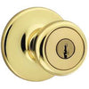 Kwikset Tylo Polished Brass Entry Lockset 1-3/4 in. (Pack of 3)