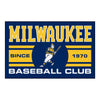 MLB - Milwaukee Brewers Barrell Man Uniform Rug - 19in. x 30in.