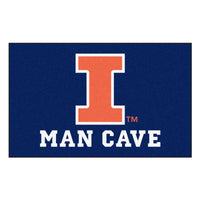 University of Illinois Man Cave Rug - 5ft. x 8 ft.