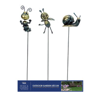 Alpine Bronze Metal 26 in. H Insect Planter Stake (Pack of 18)