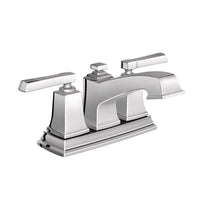 Moen Boardwalk Chrome Two-Handle Bathroom Sink Faucet 4 in.