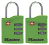 Master Lock 1-9/16 in. H X 5/8 in. W X 1-3/8 in. L Vinyl Covered Steel 3-Dial Combination Luggage Lo