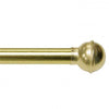 Kenney Brass Gold Ball Cafe Rod 48 in. L X 84 in. L