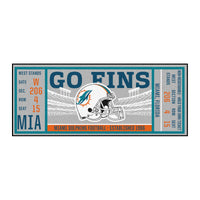 NFL - Miami Dolphins Ticket Runner Rug - 30in. x 72in.