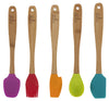 Core Home Assorted Bamboo/Silicone Mini Utensil Set (Pack of 6)