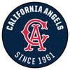 MLB - Los Angeles Angels Retro Collection Roundel Rug - 27in. Diameter - (1966 California Angels)