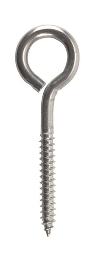 Hampton 5/16 in. x 4 in. L Stainless Steel Lag Thread Eyebolt Nut Included (Pack of 5)