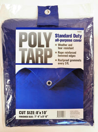 Projex 8 ft. W X 10 ft. L Light Duty Polyethylene Tarp Blue