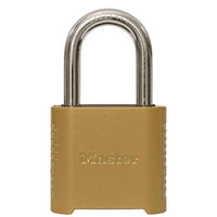 Master Lock 2 in. W Hardened Steel Resettable Combination Padlock