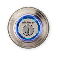 Kwikset SmartKey Satin Nickel Metal Single Cylinder Deadbolt