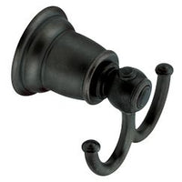 WROUGHT IRON DOUBLE ROBE HOOK