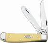 Case Mini Trapper Yellow Carbon Steel 3.5 in. Pocket Knife