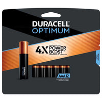 Duracell Optimum AAA Alkaline Batteries 12 pk Carded