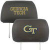 Georgia Tech Embroidered Head Rest Cover Set - 2 Pieces