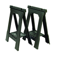 Stanley 32 in. H X 22-1/2 in. W X 5 in. D Folding Sawhorse 800 lb. cap. 2 pk