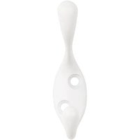 V166 Heavy Duty Coat / Hat Hook - White