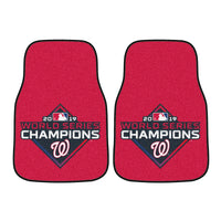 MLB - Washington Nationals World Series Champions Carpet Car Mat Set - 2 Pieces