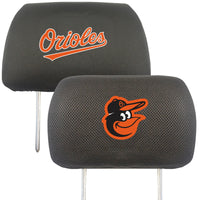 MLB - Baltimore Orioles Embroidered Head Rest Cover Set - 2 Pieces