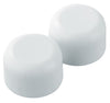 PlumbCraft Toilet Bolt Caps White Plastic