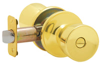 Schlage Byron Bright Brass Bed and Bath Knob Right or Left Handed