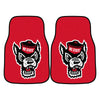 North Carolina State University Wolfpack Carpet Car Mat Set - 2 Pieces