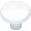 Hickory Hardware P814-W 1-1/2" Round White Midway Cabinet Knob