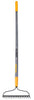 True Temper 63.9 in. 16 Tine Steel Bow Rake Wood Handle